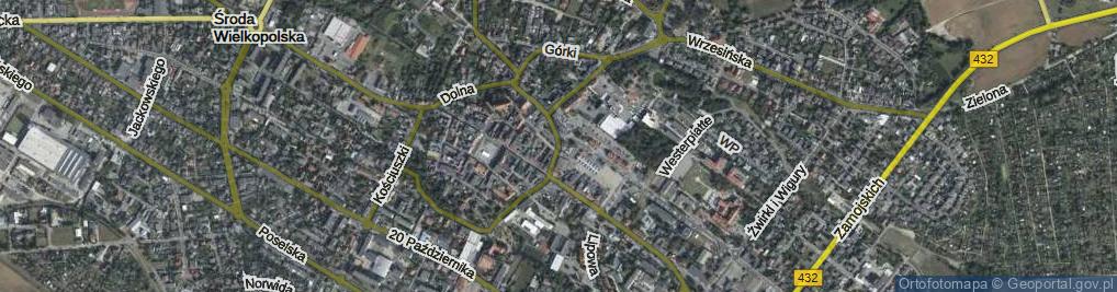 Zdjęcie satelitarne Wałowa ul.